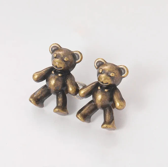 Waist Clip Adjustable Metal Bear Motif