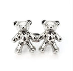 Waist Clip Adjustable Metal Bear Motif
