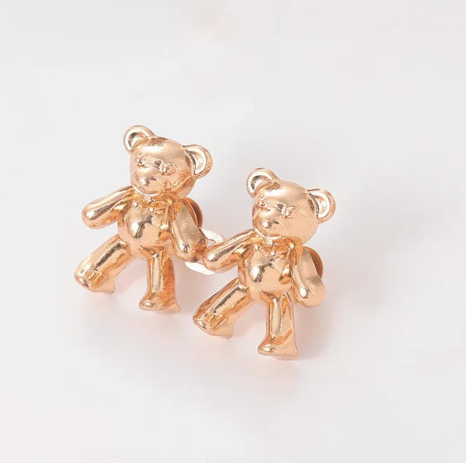 Waist Clip Adjustable Metal Bear Motif