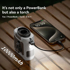 Waist Fan Clip-On Hands-Free 10000mAh