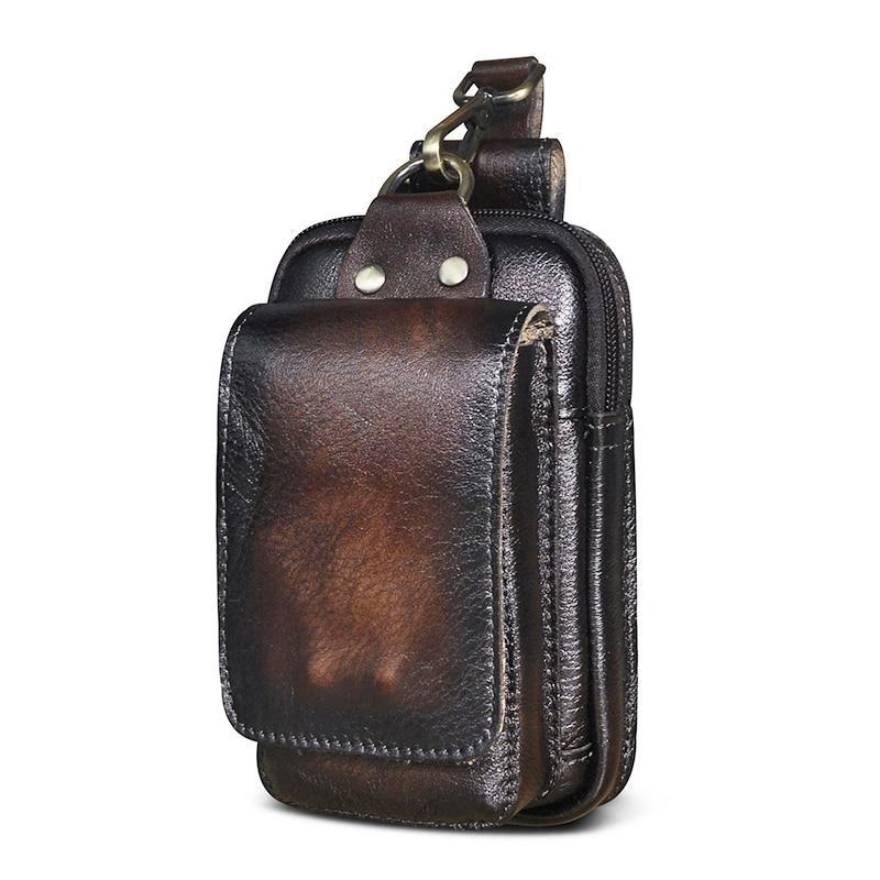 Waist Pack Full-Grain Leather RF Shielding