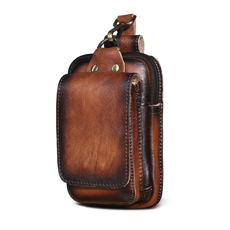 Waist Pack Full-Grain Leather RF Shielding
