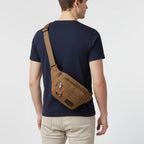 Waist Pack Thick Canvas Multiple Zippered Pockets