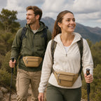 Waist Pack Thick Canvas Multiple Zippered Pockets