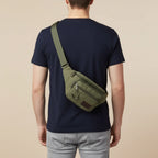 Waist Pack Thick Canvas Multiple Zippered Pockets