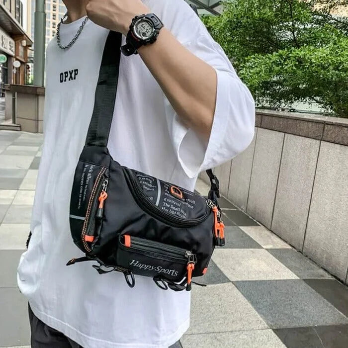 Waist & Sling Bag Convertible Multi-Way Water-Resistant Nylon