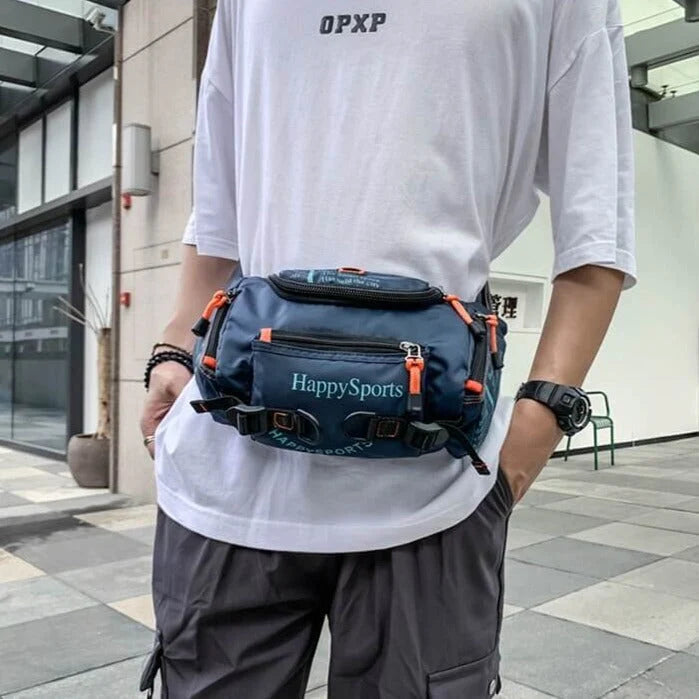 Waist & Sling Bag Convertible Multi-Way Water-Resistant Nylon