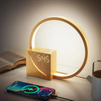 Wake-Up Light & Alarm USB Charging Bedside Lamp