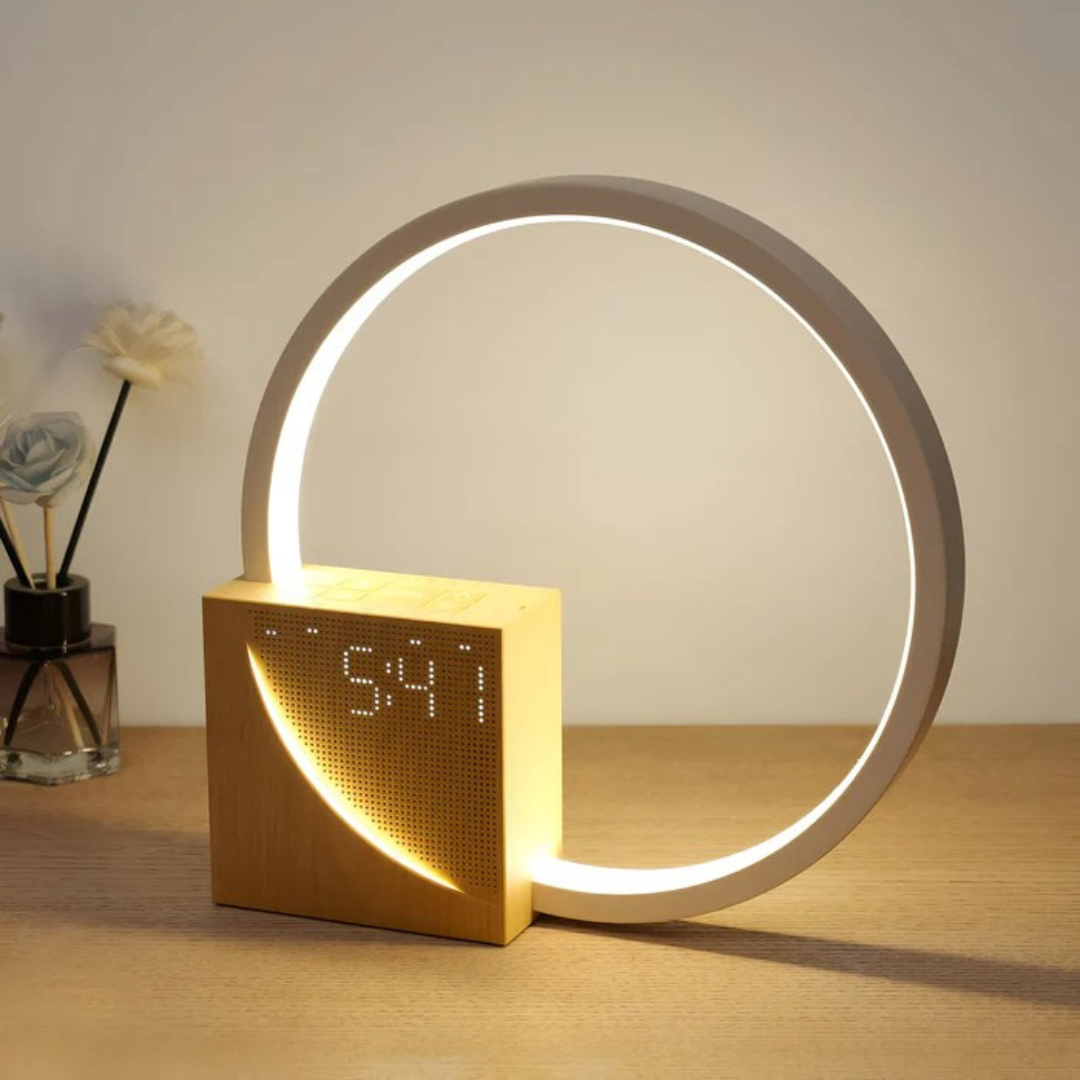 Wake-Up Light & Alarm USB Charging Bedside Lamp