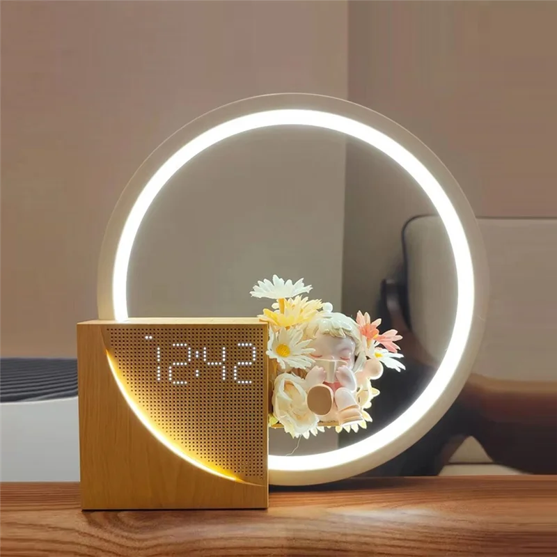 Wake-Up Light & Alarm USB Charging Bedside Lamp