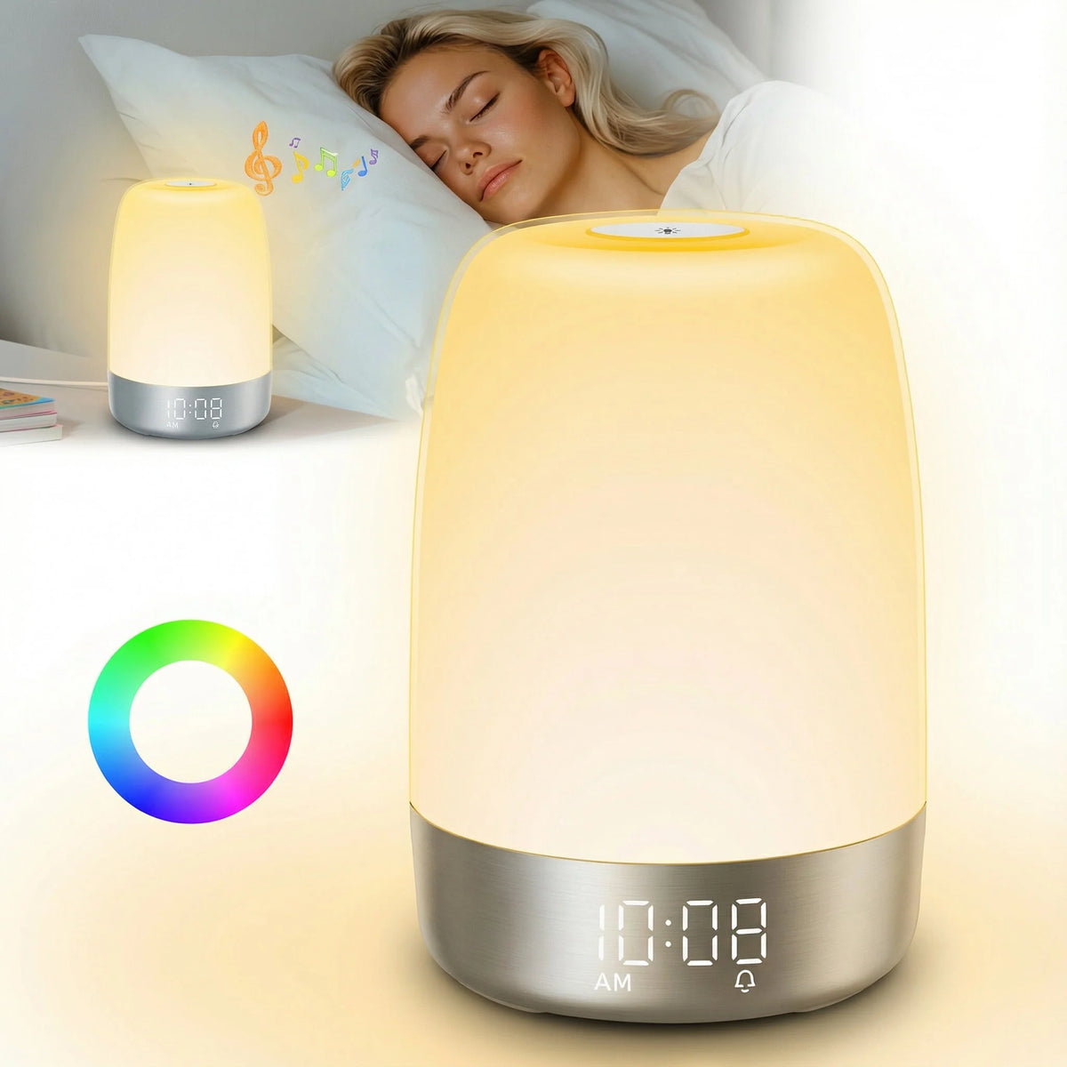 Wake-Up Light Sunrise & Sunset Simulation USB-C Rechargeable