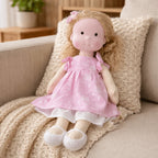 Waldorf Doll Handmade Cotton Body Embroidered Face Knitted Outfit