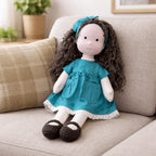 Waldorf Doll Handmade Cotton Body Embroidered Face Knitted Outfit