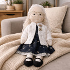 Waldorf Doll Handmade Cotton Body Embroidered Face Knitted Outfit