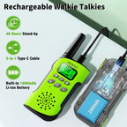 Walkie Talkies Long-Range 1.9 Mile Rechargeable USB-C
