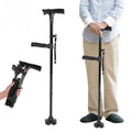 Walking Cane Ergonomic Handle Stable Support Lightweight Metal