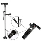 Walking Cane Ergonomic Handle Stable Support Lightweight Metal