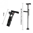 Walking Cane Ergonomic Handle Stable Support Lightweight Metal