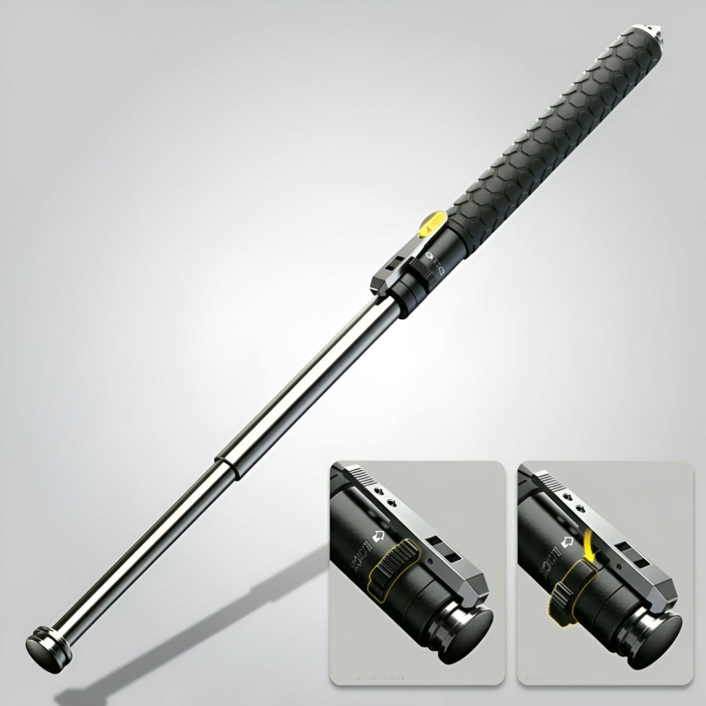 Walking Cane One-Hand Telescopic Folding Non-Slip Grip
