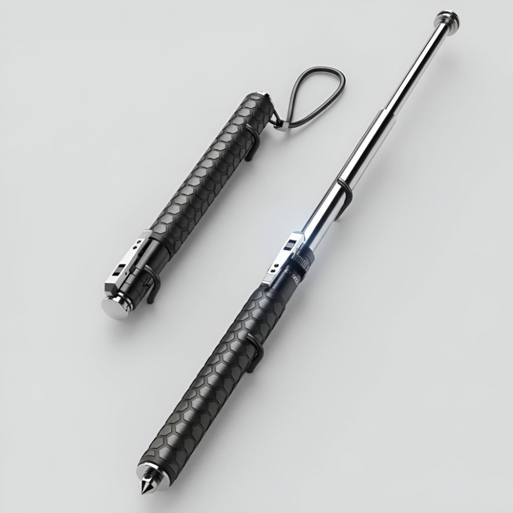 Walking Cane One-Hand Telescopic Folding Non-Slip Grip