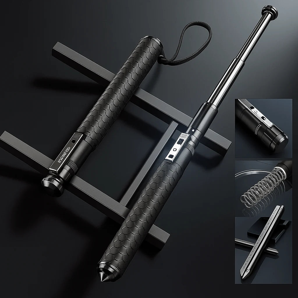 Walking Cane Quick-Deploy Telescopic Non-Slip Handle
