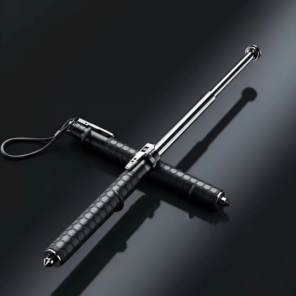 Walking Cane Quick-Deploy Telescopic Non-Slip Handle