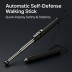 Walking Cane Quick-Deploy Telescopic Non-Slip Handle