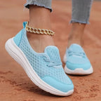Walking Shoes Three-Zone Footbed Breathable Slip-On
