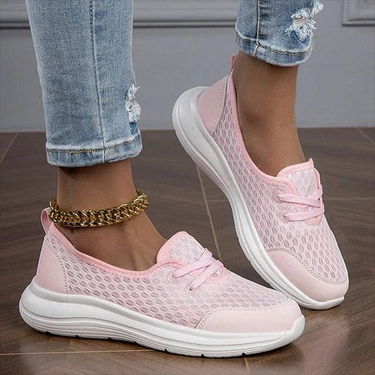 Walking Shoes Three-Zone Footbed Breathable Slip-On