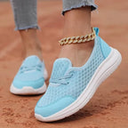 Walking Shoes Three-Zone Footbed Breathable Slip-On