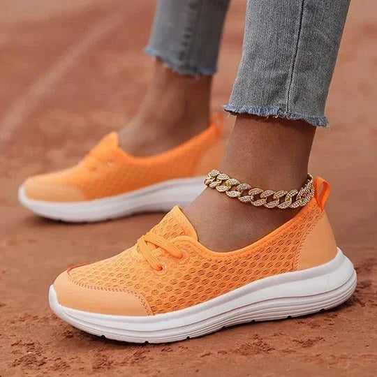 Walking Shoes Three-Zone Footbed Breathable Slip-On