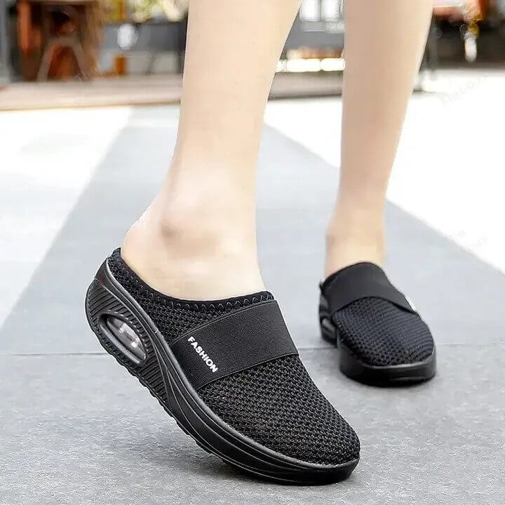 Walking Sneakers Air-Cushion Sole Breathable Mesh