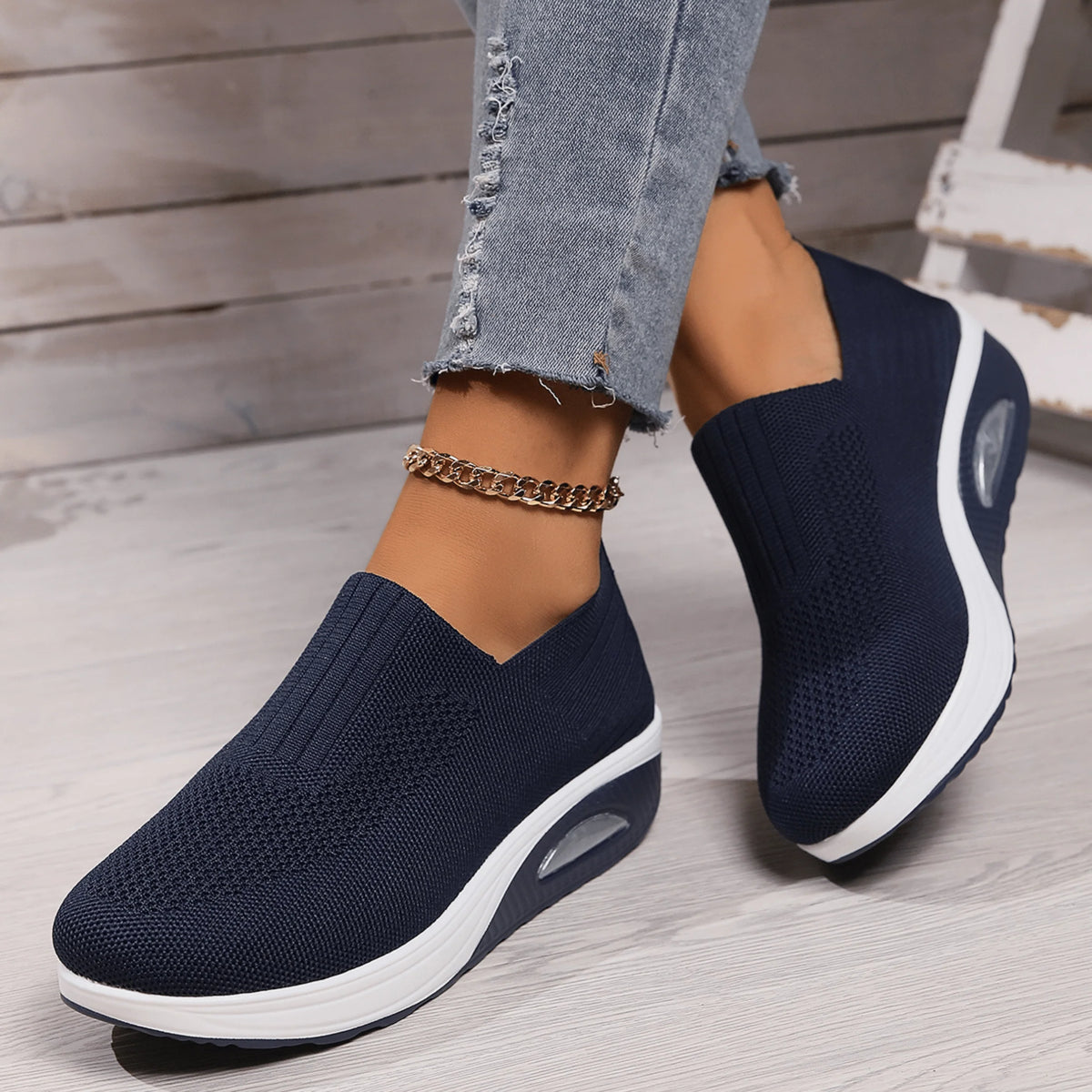 Walking Sneakers Ergonomic Arch Support & Cushioned Sole