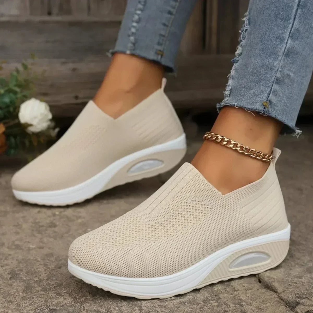 Walking Sneakers Ergonomic Arch Support & Cushioned Sole