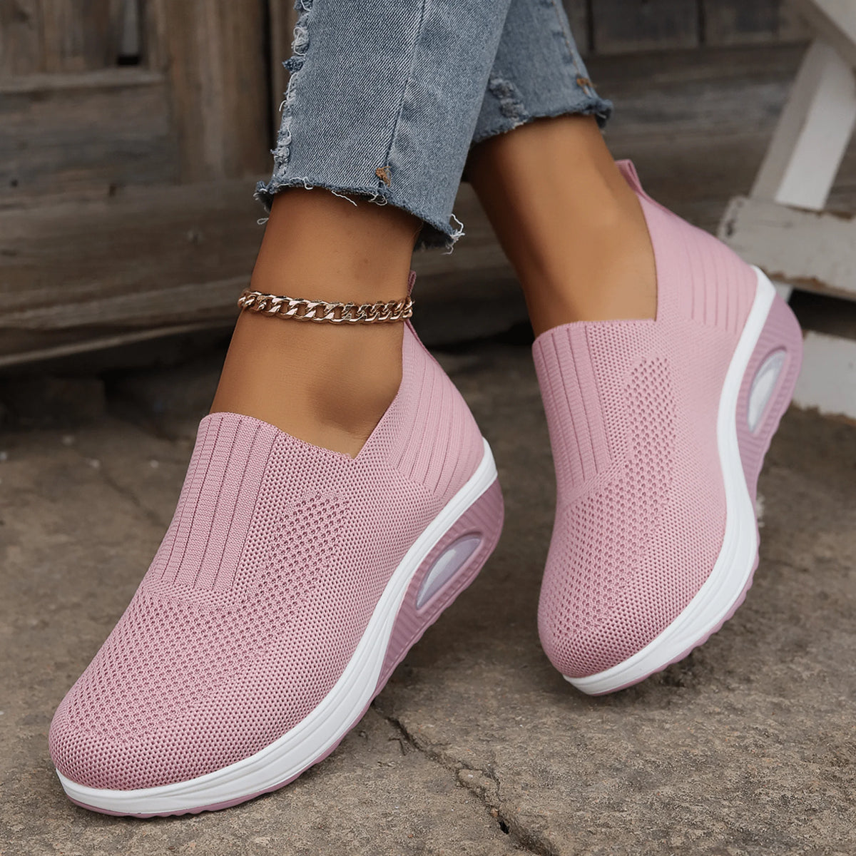 Walking Sneakers Ergonomic Arch Support & Cushioned Sole