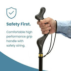 Walking Stick Adjustable 12 Heights Rotating Tip
