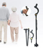 Walking Stick Adjustable 12 Heights Rotating Tip