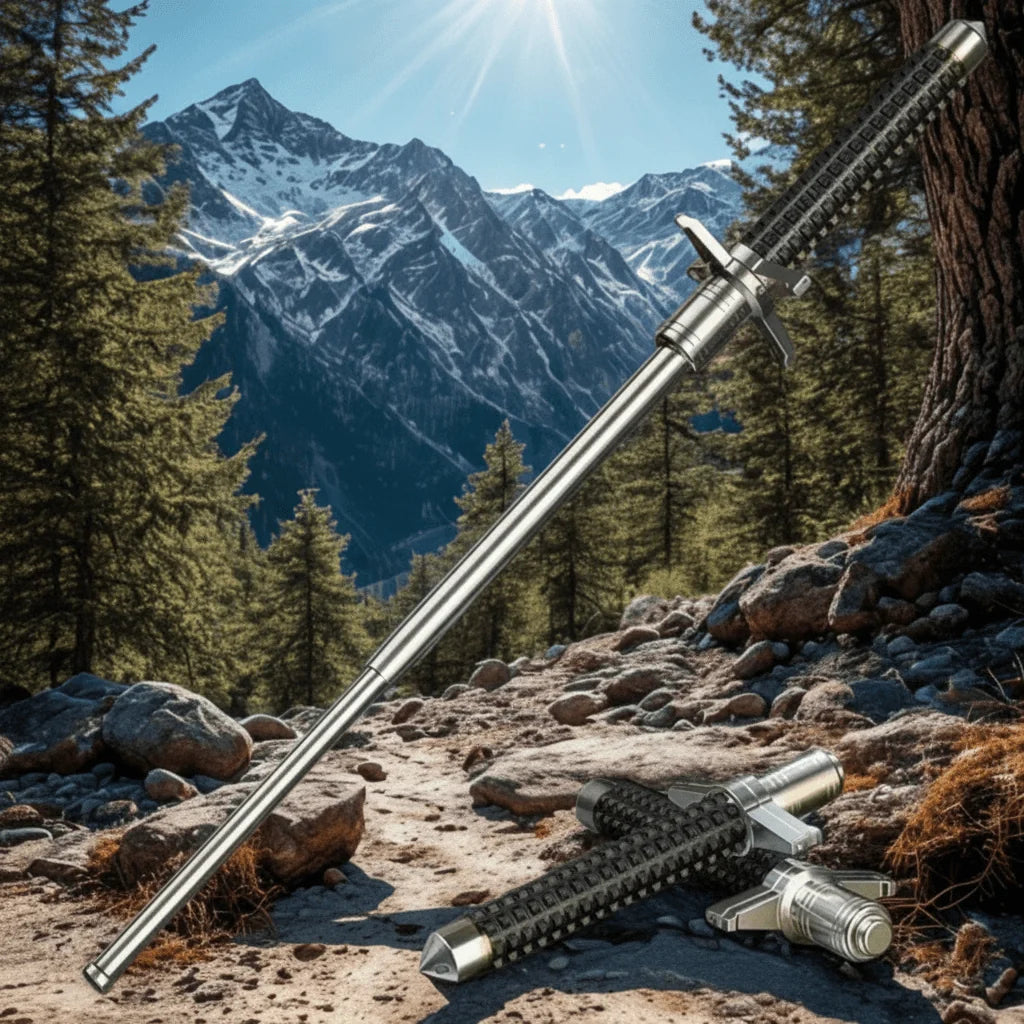 Walking Stick Adjustable Height Non-Slip Grip & Stable Base