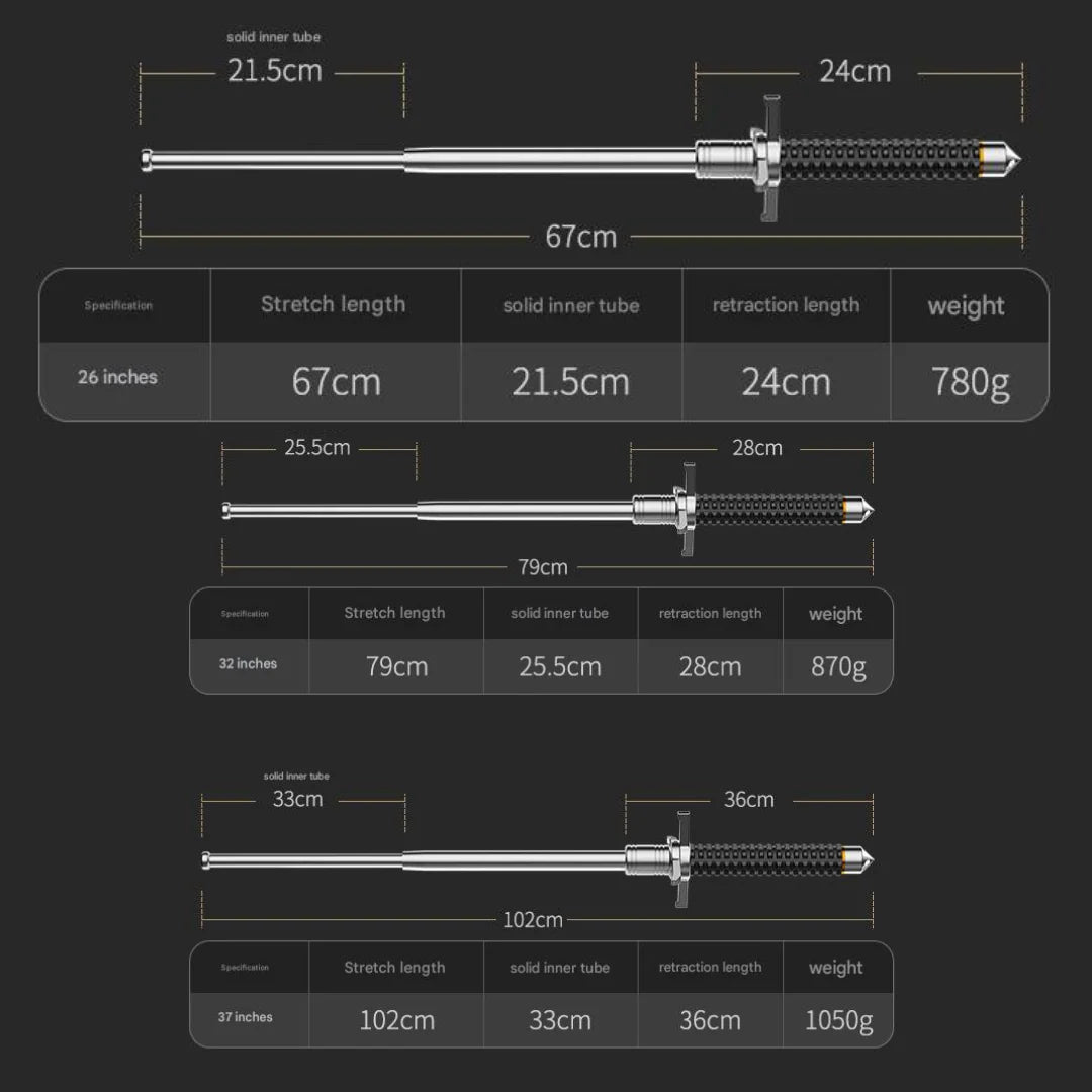 Walking Stick Adjustable Height Wide Stable Base & Lightweight Alloy