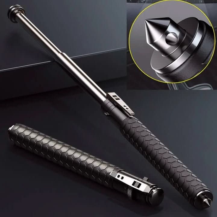 Walking Stick Automatic Unfolding Aluminum Non-Slip Handle