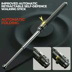 Walking Stick Automatic Unfolding Aluminum Non-Slip Handle