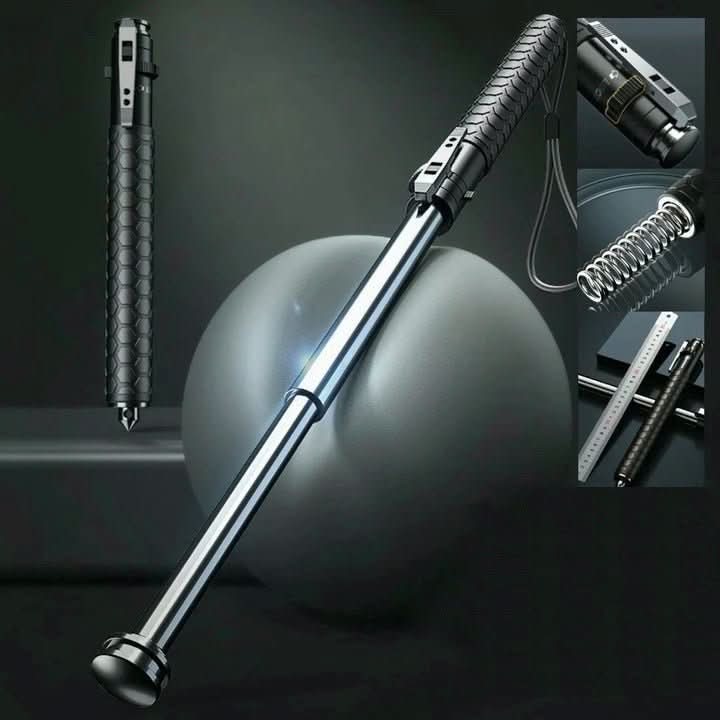 Walking Stick Automatic Unfolding Aluminum Non-Slip Handle