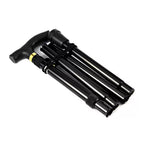 Walking Stick Telescopic Foldable Aluminum Non-Slip Tip