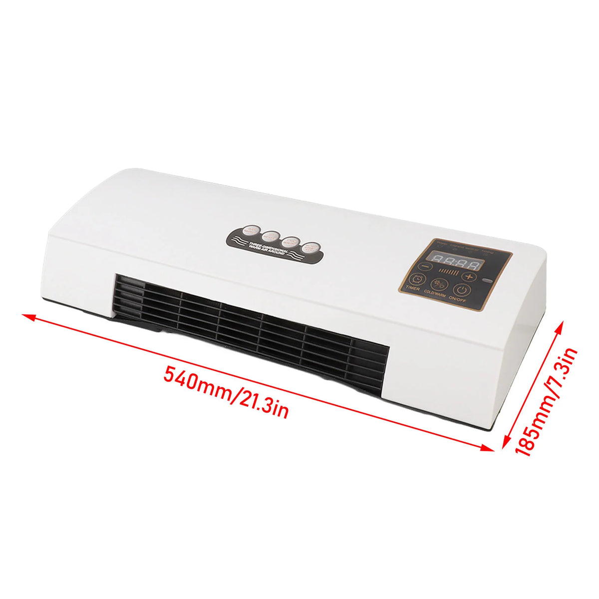 Wall Air Conditioner Cooling & Heating Quiet Remote Control