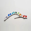 Wall Art Handmade Rainbow Sea Glass On Driftwood