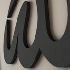 Wall Art Teardrop Arabic Calligraphy Wood & Acrylic