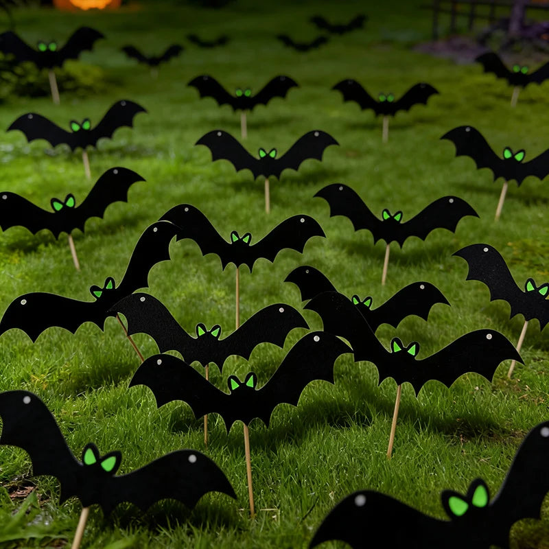 Wall Bats Glow-In-The-Dark Easy Mounting
