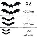 Wall Bats Glow-In-The-Dark Easy Mounting