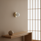 Wall & Ceiling Light Frosted Glass Globe Painted Iron