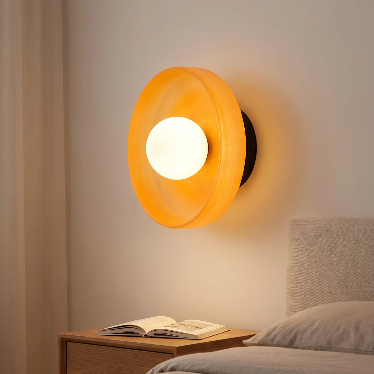 Wall & Ceiling Light Matte Glass Low-Profile